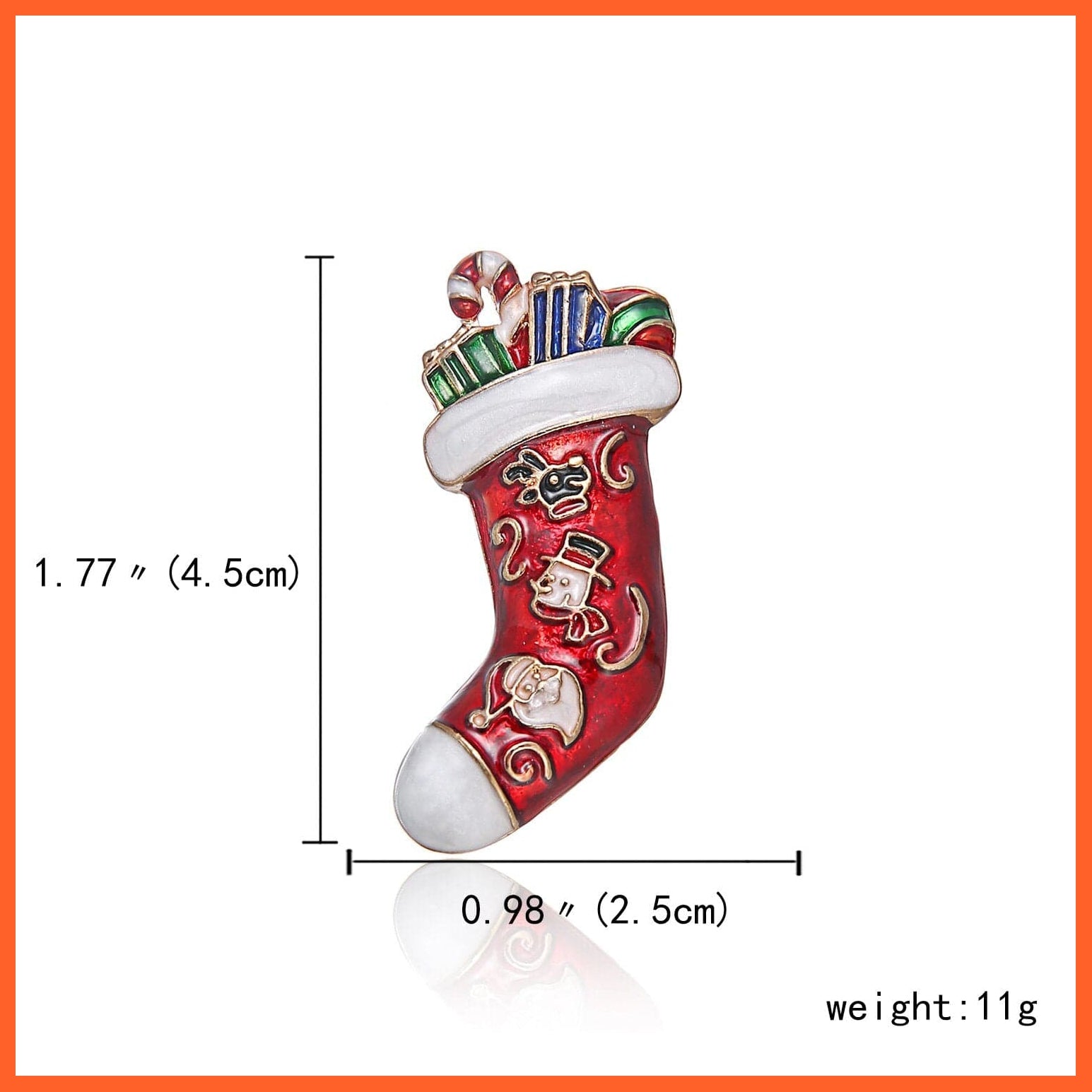 whatagift.com.au 8 Christmas Enamel Snowman Hats Brooch Pins | Christmas Gifts