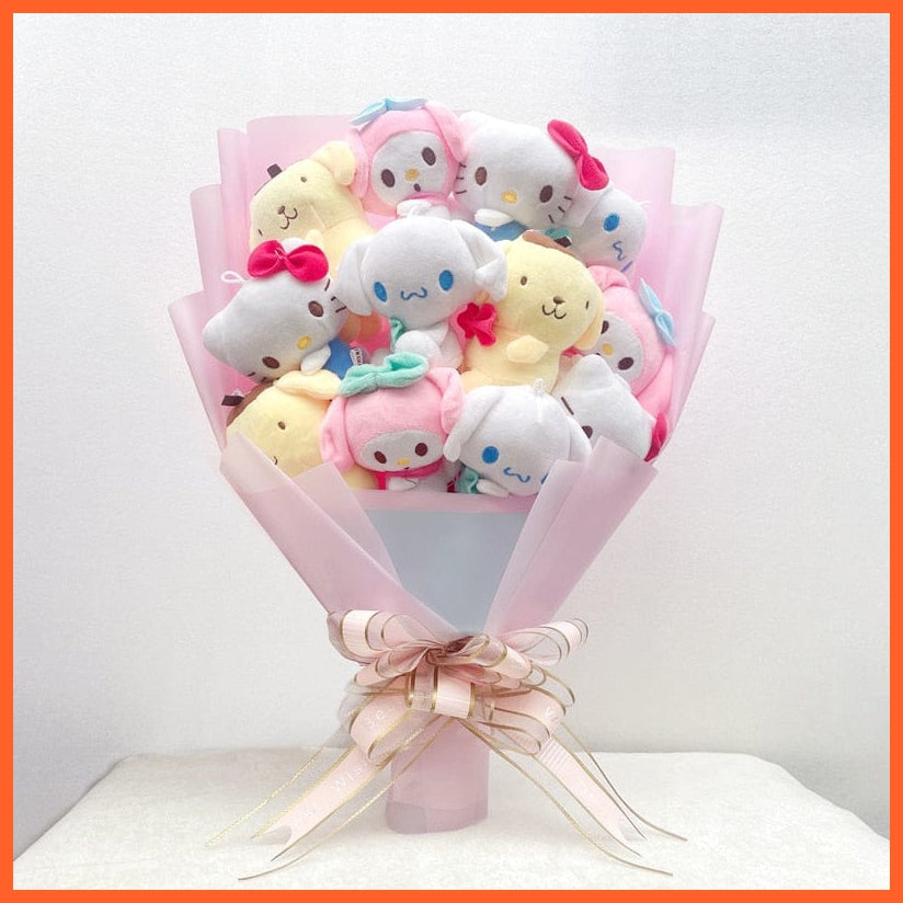 whatagift.com.au 8 Christmas Gifts Cartoon Sanrio Plush Bouquet |  Plush Doll Toy  Valentine Graduation Gifts