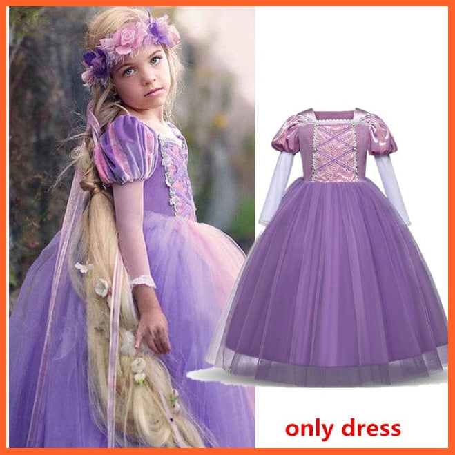 whatagift.com.au 832-B / 4T Girls Winter Princess Dress | Princess Costumes For Kids Cosplay