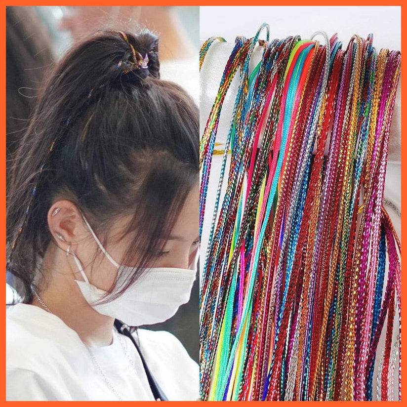 whatagift.com.au 90cm Mix Colorful 4-30Pcs Hair braids Rope | Strands for African Girls Braids| DIY Ponytail braids For Women