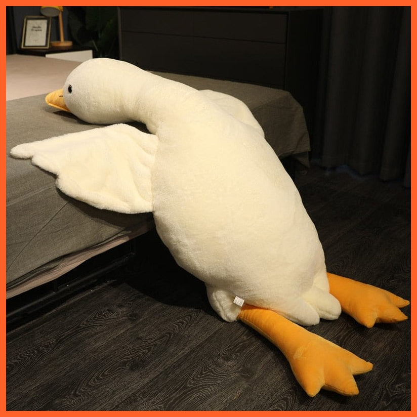 whatagift.uk 90cm / White / China Big White Goose Pillow Comforting Plush Toy | Home Decorative Item | Children Toy