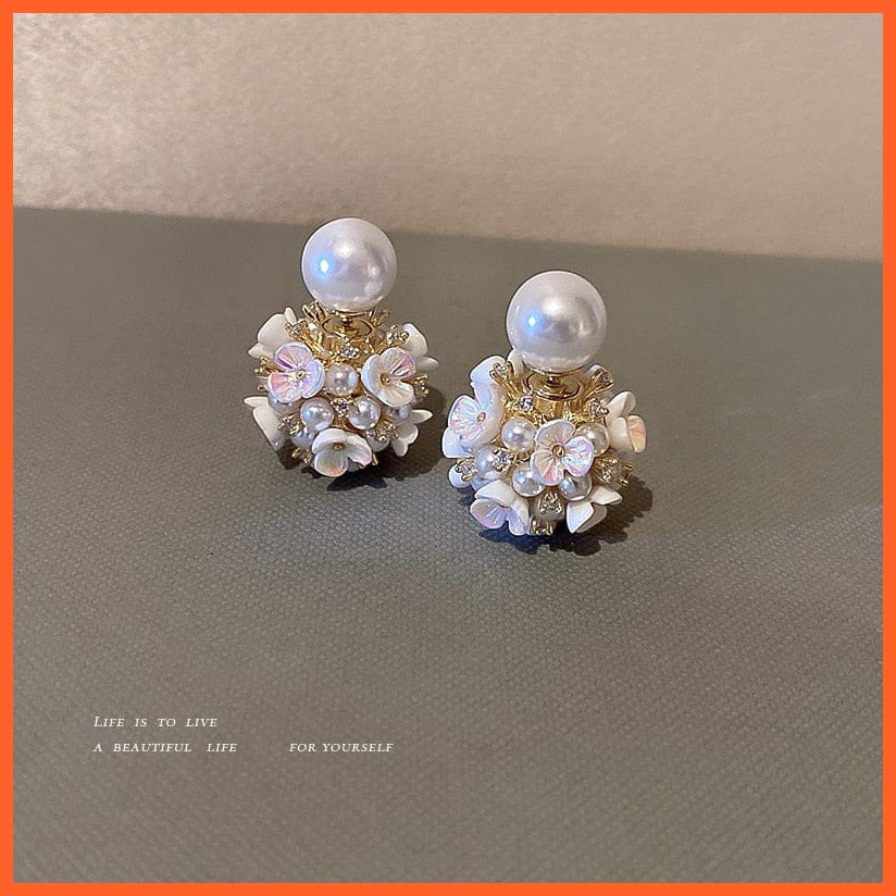 whatagift.com.au 925 Sterling Silver Pearl Stud Earrings Ball Earrings set for women