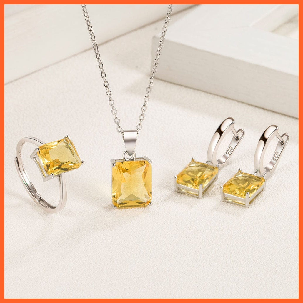 whatagift.com.au 925 Sterling Silver Ring Earrings Necklace For Women| Best Gift for Women Day Mothers Day Valentines Day