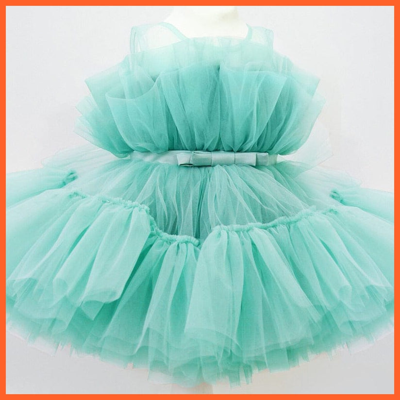 whatagift.com.au 9M / Green 2 Baby Girl Tutu Party Gown | Princess Tulle Children Costume