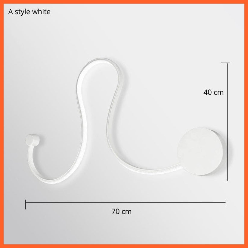 whatagift.com.au A 70CM white / China / warm white Modern Wall Lamps for home decore