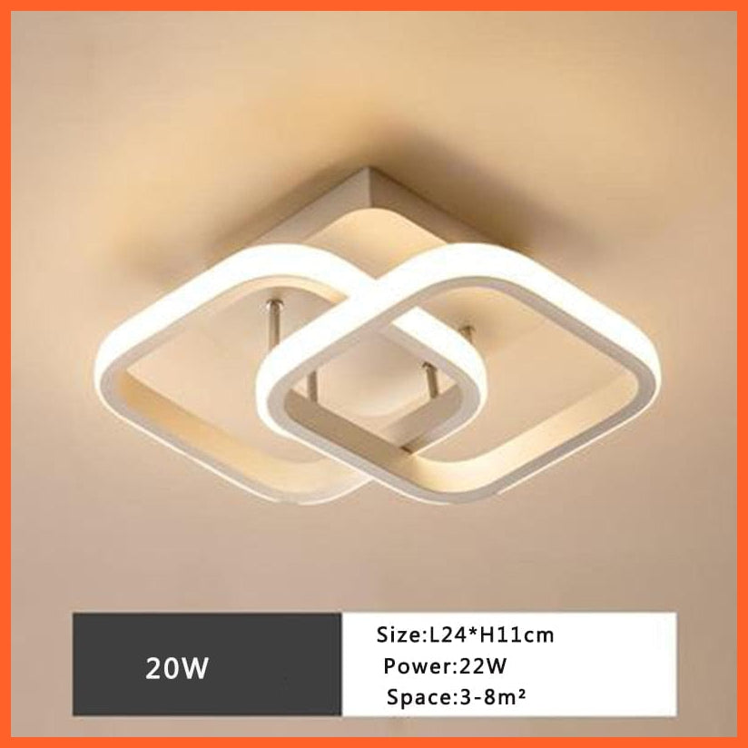 whatagift.com.au A White 20W / China / Warm White Modern LED Ceiling Lamp for Home Decore