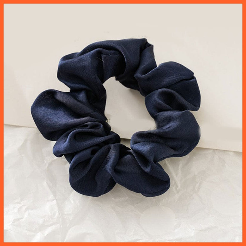 whatagift.com.au a1 Handmade Women Silk Elastic Scrunchies | Multicolor Hair Band