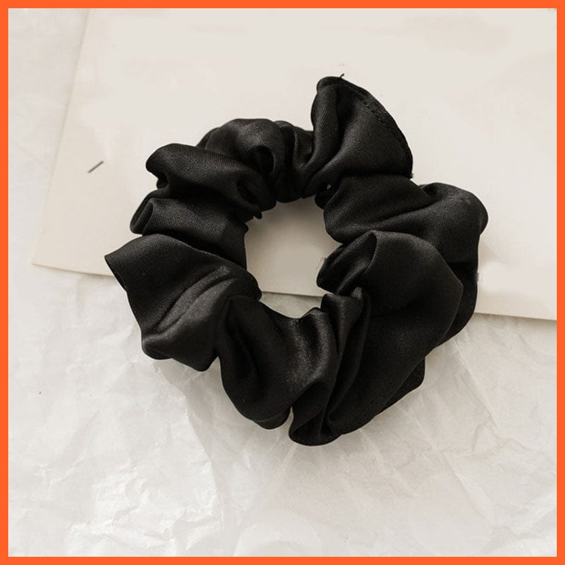 whatagift.com.au a5 Handmade Women Silk Elastic Scrunchies | Multicolor Hair Band