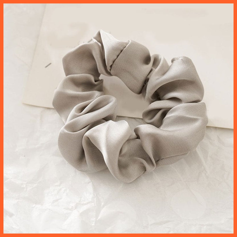 whatagift.com.au a7 Handmade Women Silk Elastic Scrunchies | Multicolor Hair Band