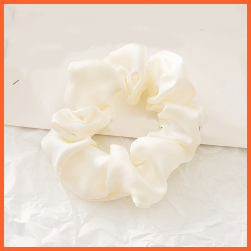 whatagift.com.au a8 Handmade Women Silk Elastic Scrunchies | Multicolor Hair Band