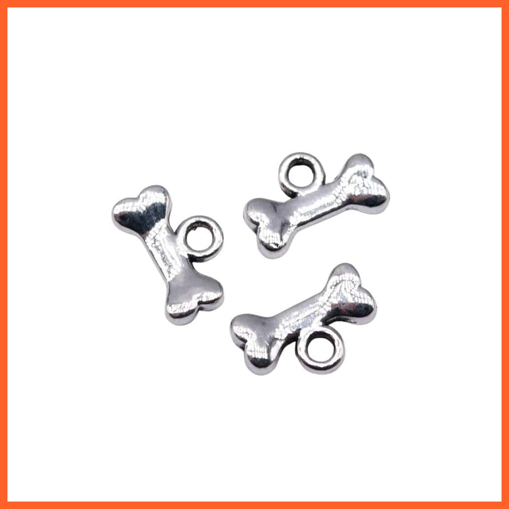 whatagift.com.au Accessories 40Pcs 10X7Mm Dog Bone Charms For Jewelry Making Diy Jewelry