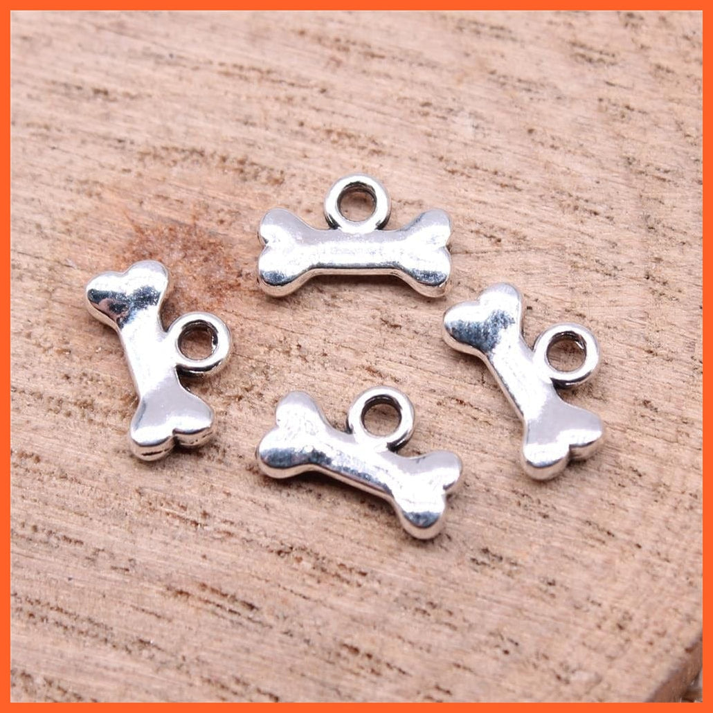whatagift.com.au Accessories 40Pcs 10X7Mm Dog Bone Charms For Jewelry Making Diy Jewelry