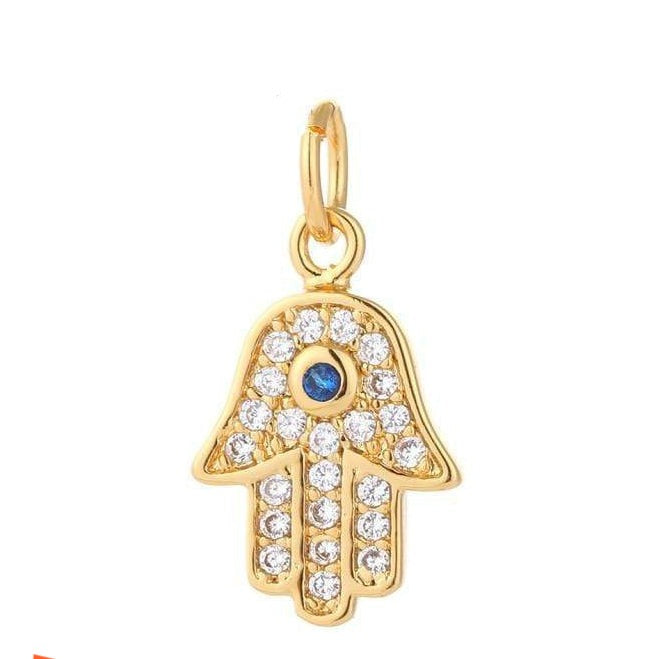 Hamsa Hand Moon Stars Charms For Jewellery Making Pendant | Earrings | Bracelets Accessories | whatagift.com.au.