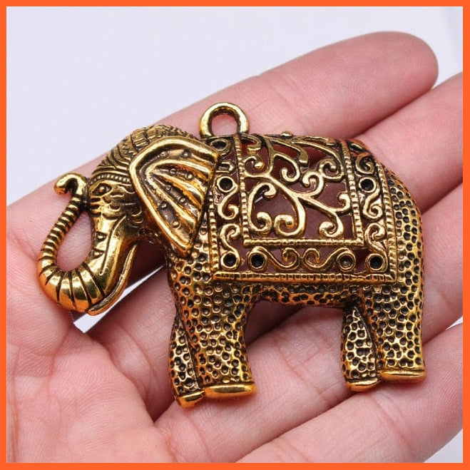 1Pcs 59X47Mm Lucky Elephant Charm Lucky Thai Elephant Pendant | whatagift.com.au.