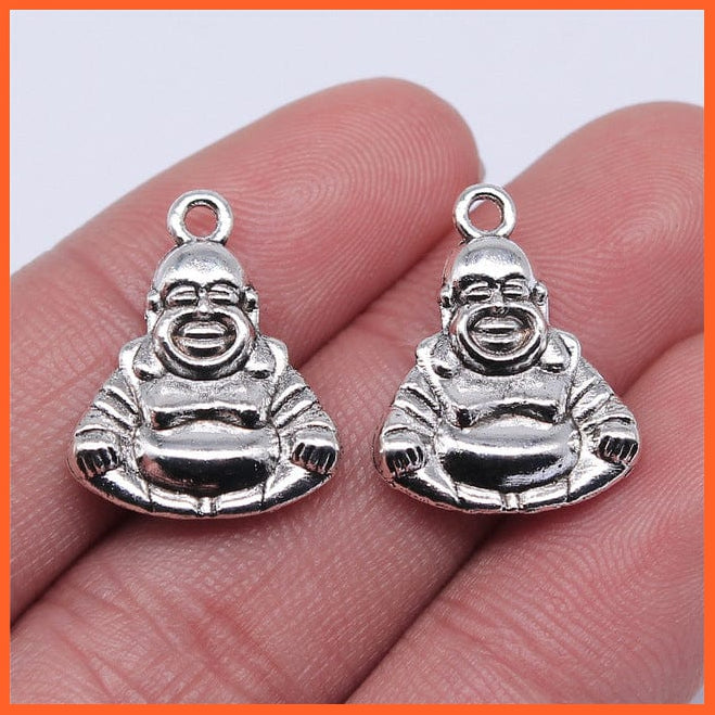 whatagift.com.au Accessories B10057-20x16mm 10pcs Charms Buddha Antique Silver Color For Jewelry Making