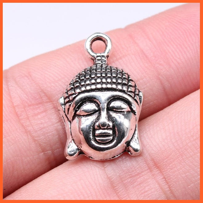 whatagift.com.au Accessories B10176-22x15mm 10pcs Charms Buddha Antique Silver Color For Jewelry Making