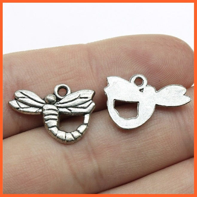 whatagift.com.au Accessories B10211-19x14mm 20pcs Dragonfly Charms Antique Silver Color Dragonfly Charms for Making Jewelry