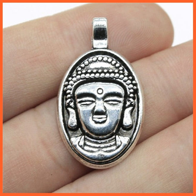 whatagift.com.au Accessories B10306-32x18mm 10pcs Charms Buddha Antique Silver Color For Jewelry Making