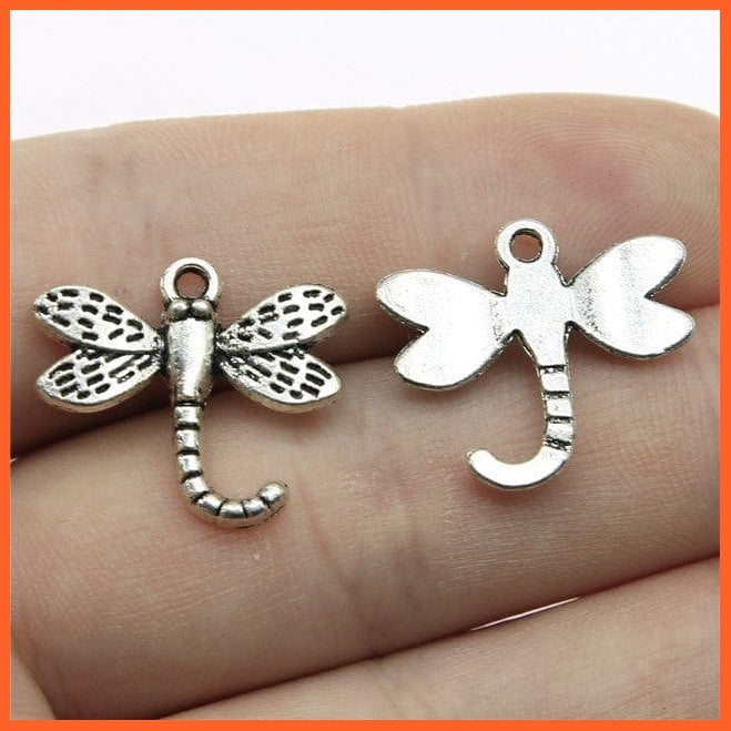 whatagift.com.au Accessories B10439-21x18mm 20pcs Dragonfly Charms Antique Silver Color Dragonfly Charms for Making Jewelry