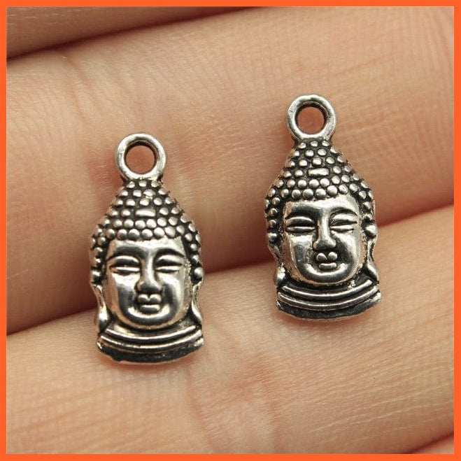 whatagift.com.au Accessories B11037-16x8mm 10pcs Charms Buddha Antique Silver Color For Jewelry Making