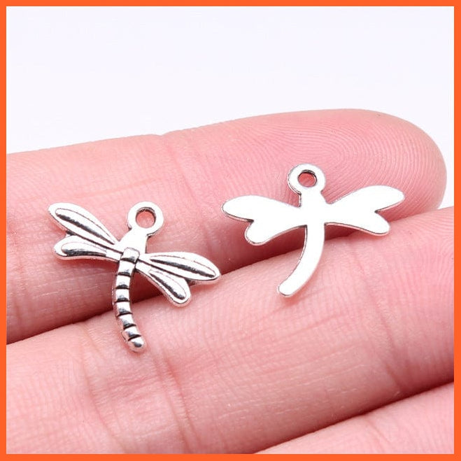 whatagift.com.au Accessories B12155-15x18mm 20pcs Dragonfly Charms Antique Silver Color Dragonfly Charms for Making Jewelry