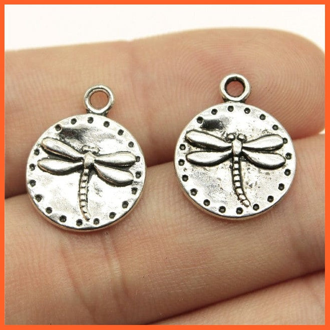 whatagift.com.au Accessories B12353-15mm 20pcs Dragonfly Charms Antique Silver Color Dragonfly Charms for Making Jewelry