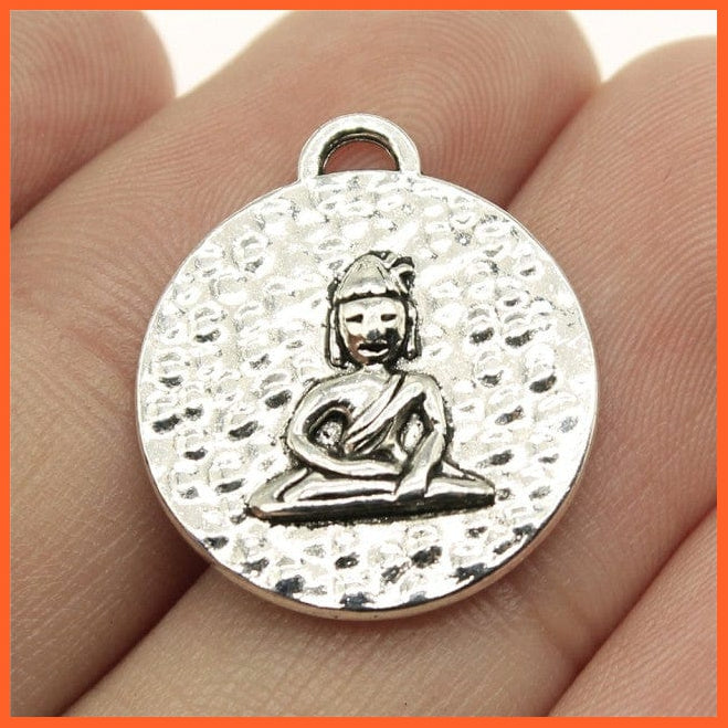 whatagift.com.au Accessories B13683-22x20mm 10pcs Charms Buddha Antique Silver Color For Jewelry Making