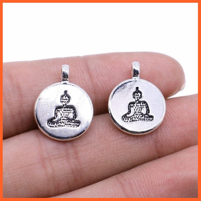 whatagift.com.au Accessories B14108-14x19mm 10pcs Charms Buddha Antique Silver Color For Jewelry Making
