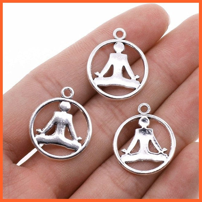 whatagift.com.au Accessories B14242-20x23mm 10pcs Charms Buddha Antique Silver Color For Jewelry Making