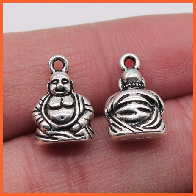 whatagift.com.au Accessories B14700-10x15mm 10pcs Charms Buddha Antique Silver Color For Jewelry Making