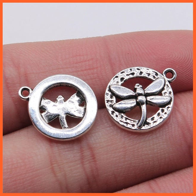 whatagift.com.au Accessories B14737-14x17mm 20pcs Dragonfly Charms Antique Silver Color Dragonfly Charms for Making Jewelry