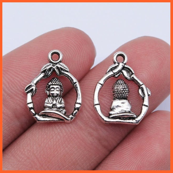 whatagift.com.au Accessories B15474-16x12mm 10pcs Charms Buddha Antique Silver Color For Jewelry Making