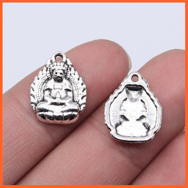 whatagift.com.au Accessories B15653-13x16mm 10pcs Charms Buddha Antique Silver Color For Jewelry Making