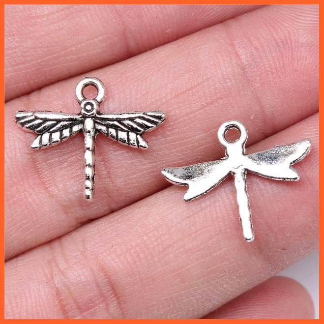 whatagift.com.au Accessories B15760-16x19mm 20pcs Dragonfly Charms Antique Silver Color Dragonfly Charms for Making Jewelry