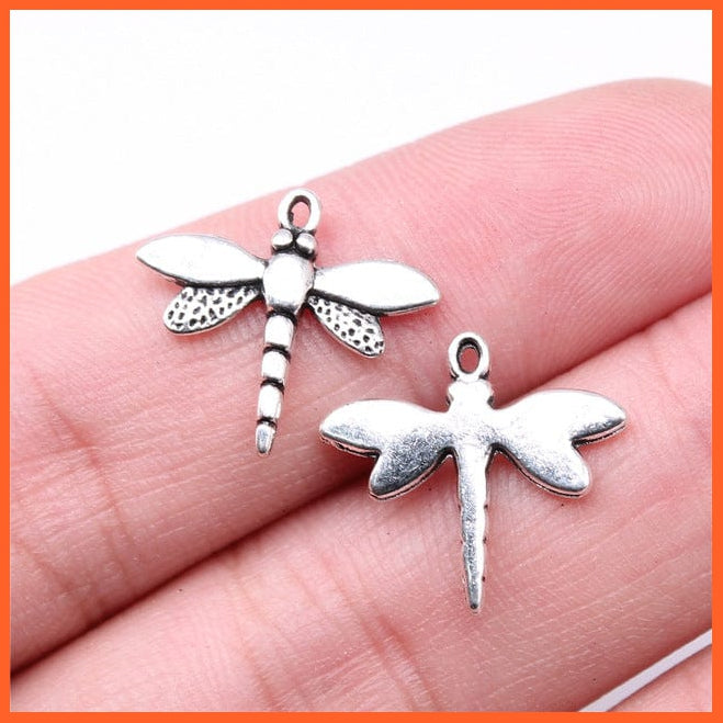 whatagift.com.au Accessories B15968-18x16mm 20pcs Dragonfly Charms Antique Silver Color Dragonfly Charms for Making Jewelry