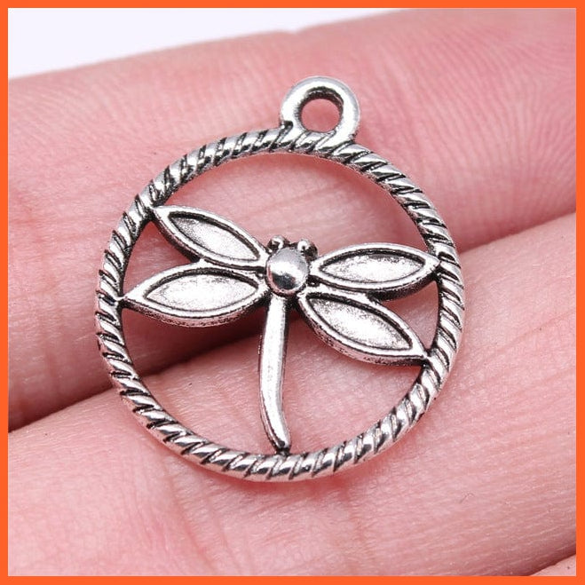 whatagift.com.au Accessories B16054-23x20mm 20pcs Dragonfly Charms Antique Silver Color Dragonfly Charms for Making Jewelry