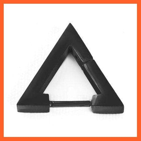 whatagift.com.au Accessories Black Single / Black Cool Punk Style Earrings | Titanium Steel Triangle Statement Jewellery Ear Studs