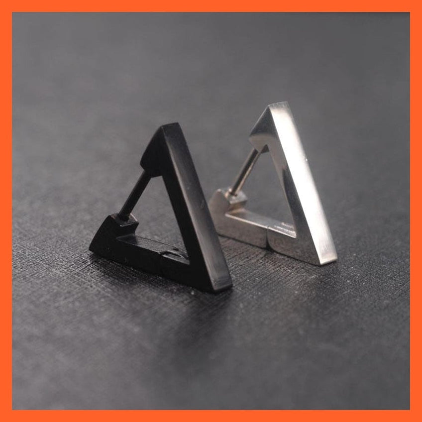 whatagift.com.au Accessories Cool Punk Style Earrings | Titanium Steel Triangle Statement Jewellery Ear Studs