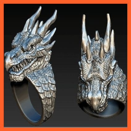 whatagift.com.au Accessories Copy of Gothic Retro Dragon Ring Fashion For Men