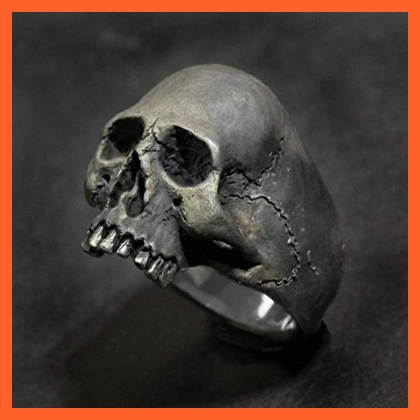 whatagift.com.au Accessories Copy of New Vintage Zinc Alloy Skull Silver Color Ring