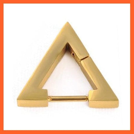whatagift.com.au Accessories Gold Single / Gold Cool Punk Style Earrings | Titanium Steel Triangle Statement Jewellery Ear Studs