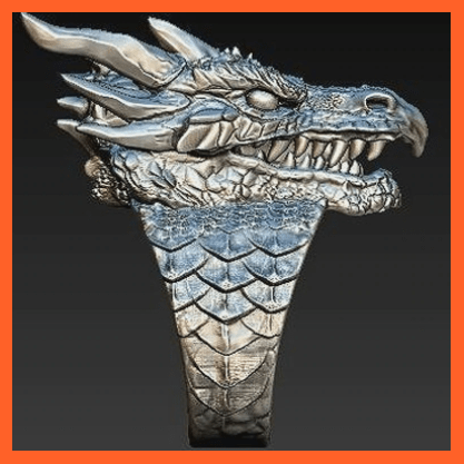 whatagift.com.au Accessories Gothic Retro Dragon Ring Fashion For Men