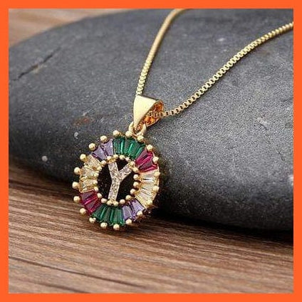 whatagift.com.au Accessories Y Multi Color Gold Plated Pendant & Necklace
