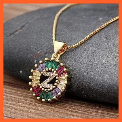 whatagift.com.au Accessories Z Multi Color Gold Plated Pendant & Necklace
