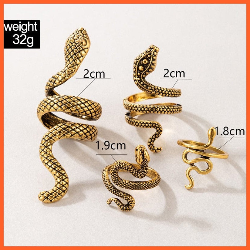 whatagift.uk Adjustable Gothic Finger Snake Ring For Women