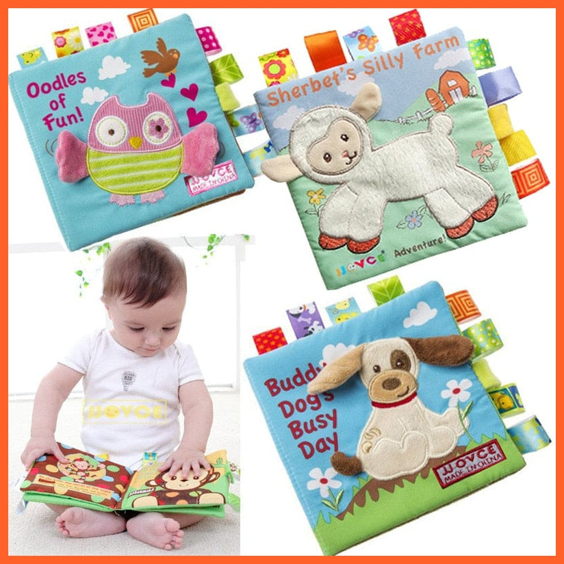 whatagift.com.au Animal Style Kids Cloth Learning Books