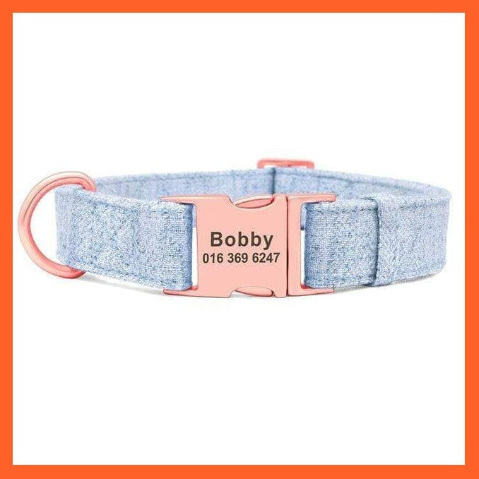 whatagift.com.au Animals & Pet Supplies Blue Collar / M High Quality Personalized Dog Collar | Engraved Customized Dog Accessories