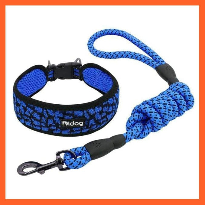 whatagift.com.au Animals & Pet Supplies Blue / M Breathable Nylon Mesh Dog Collar Harness | Walking Training Pet Puppy Dog Leash | For Small Medium Large Dogs