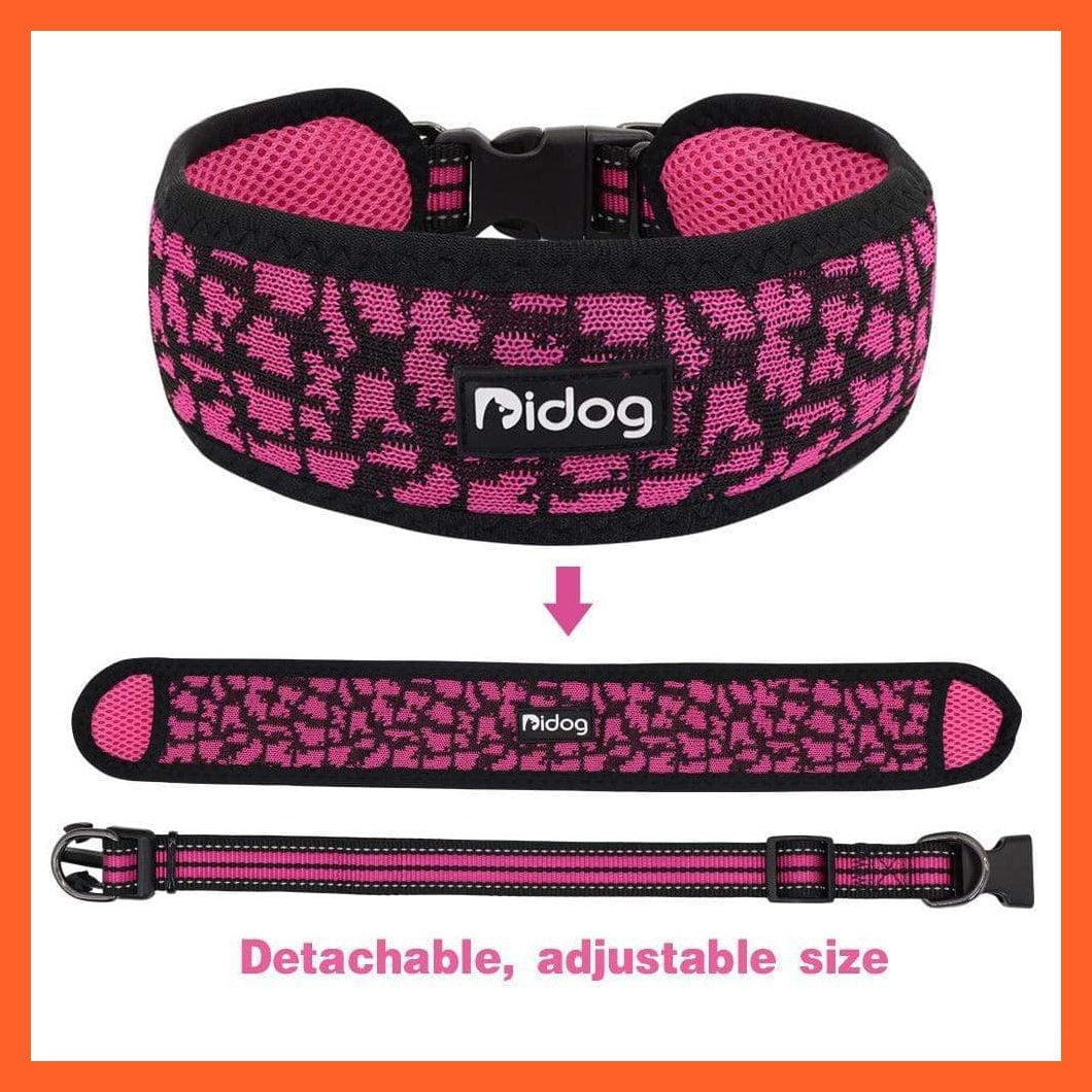 whatagift.com.au Animals & Pet Supplies Breathable Nylon Mesh Dog Collar Harness | Walking Training Pet Puppy Dog Leash | For Small Medium Large Dogs