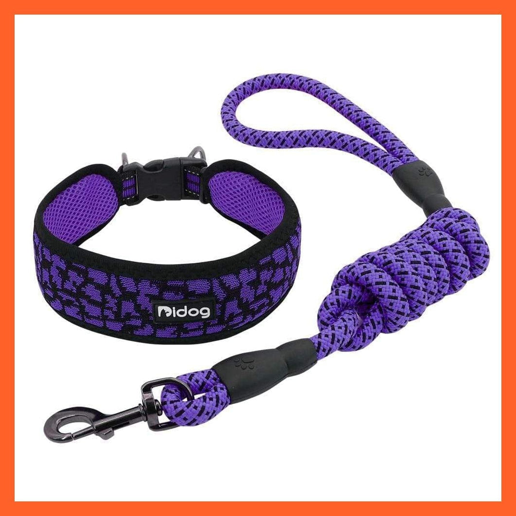 whatagift.com.au Animals & Pet Supplies Breathable Nylon Mesh Dog Collar Harness | Walking Training Pet Puppy Dog Leash | For Small Medium Large Dogs